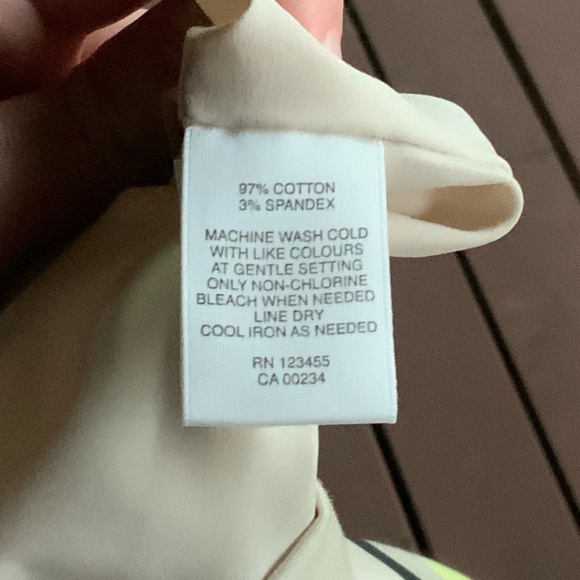 Lord & Taylor Striped Rainbow Colorblock Pencil skirt size 16 - Picture 4 of 4